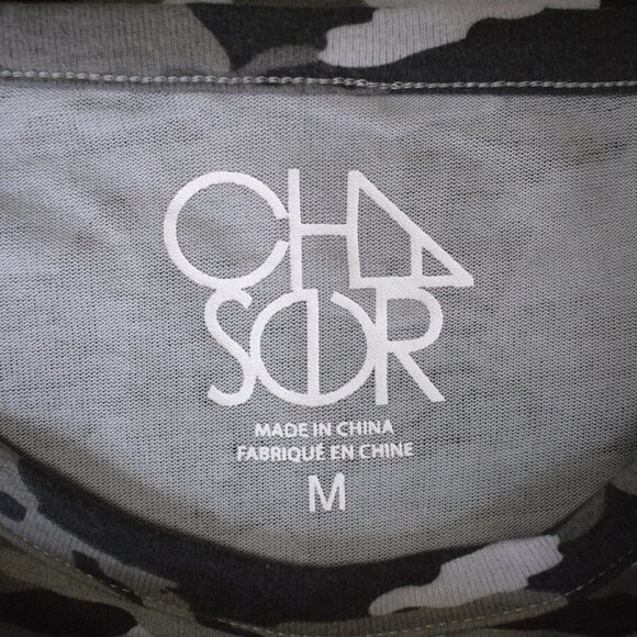 Chaser Camouflage Cozy Pullover Knit Top Size Medium - Picture 3 of 10